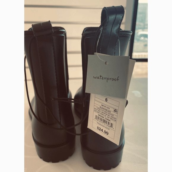 Black Women shoes, Half Boot,  Waterproof boots, Black boots, A new Day - Picture 6 of 6
